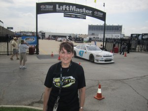 Lotta Sports in front of the Garage Entrance